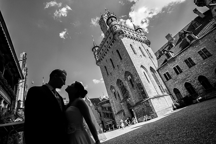 hochzeitsfotos im schatten