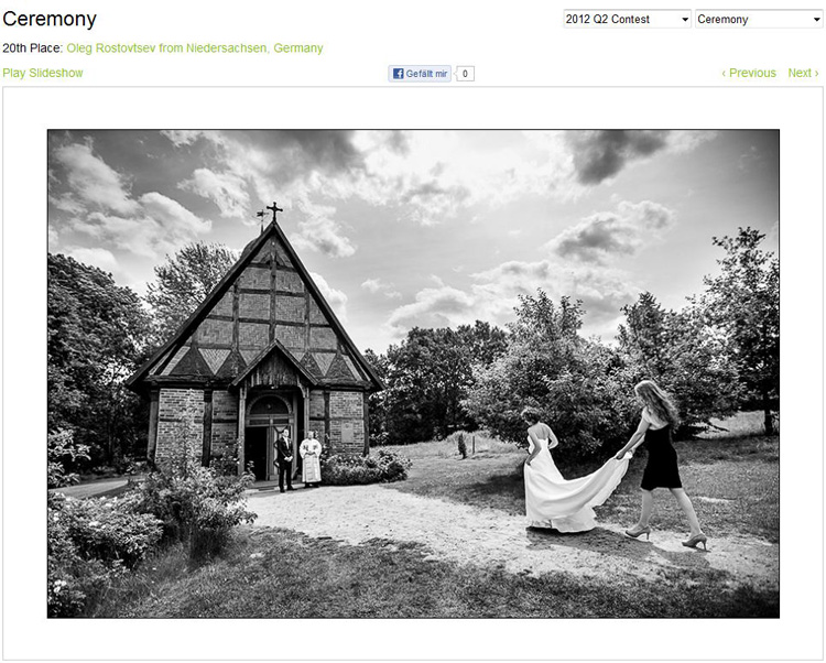 Hochzeitsfotografie Contest WPJA und Oleg Rostovtsev