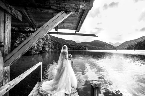 Bride Portrait Lake Constance