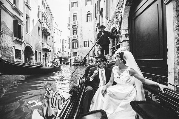 Gondelfahrt in Venedig, Italien Hochzeitsfotograf