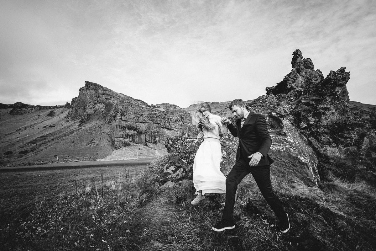 After wedding shooting in Iceland