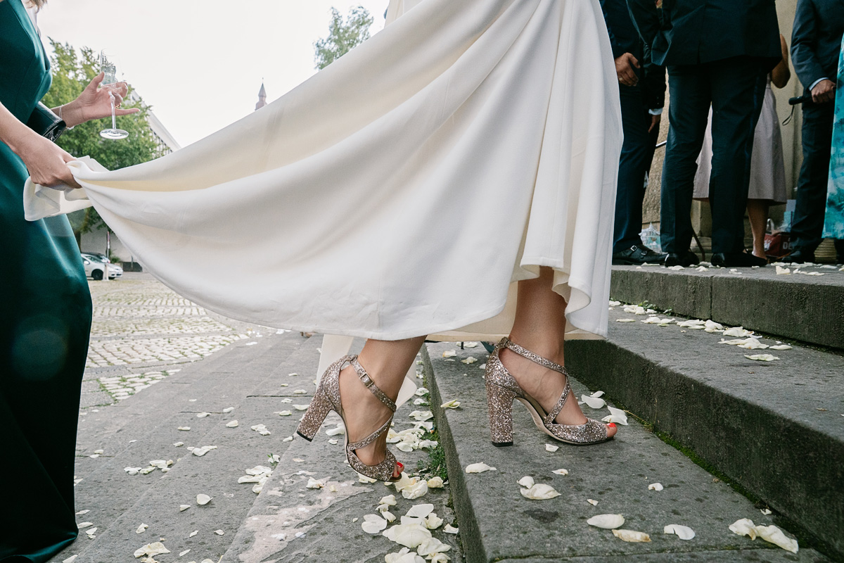 Jimmy Choo Schuhe Detail Braut Hannover